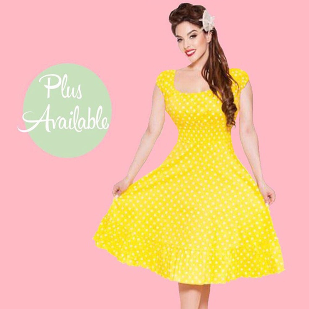 ❌SOLD OUT❌🌺K&H 1940s Polka Dot Dress - Picture 2 of 7